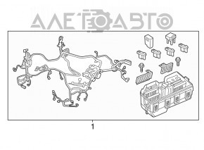 Wiring underhood with fuse box Acura ILX 13-13
