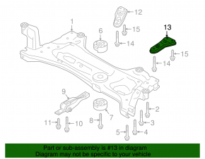 Front left subframe burdock VW Atlas 18-24