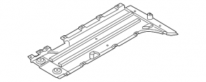 Front right underbody protection for BMW X3 F25 11-17