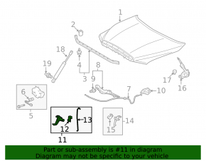 Toyota Sequoia 08-09 hood lock release handle under the hood