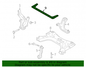 Upper control arm, front left, Nissan Cube 08-14