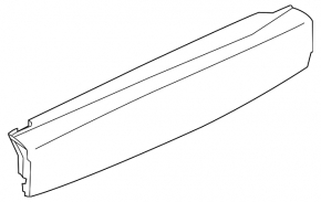 Black tailgate trim for Mitsubishi Outlander 2008-2013