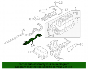 Power cable for VW Jetta 13-16 USA hybrid box