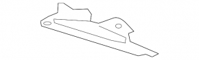 Metal wiper pan left Nissan Maxima A36 16-23