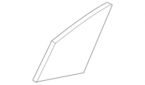 Door glass triangle with seal front right Toyota Prius 50 Prime 17-22 triplex