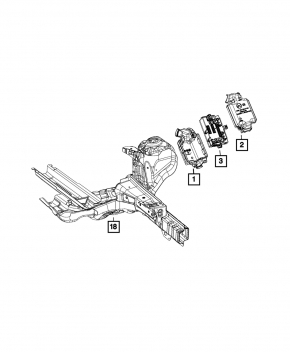 Underhood fuse box housing Fiat 500L 14-