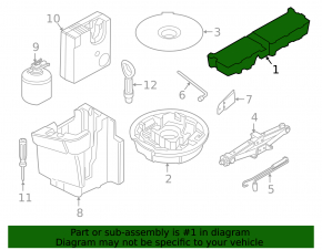 Foam plastic for the BMW X1 F48 20-22 jack