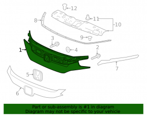 Honda Civic X FC 16-19 Grille Base