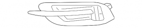 Rear bumper grille right Honda Civic X FC 16-21 4d