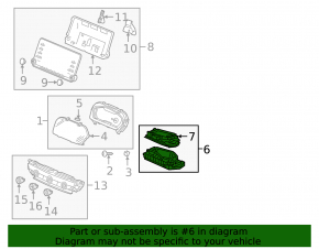 Projection on the windshield Honda Accord 18-22