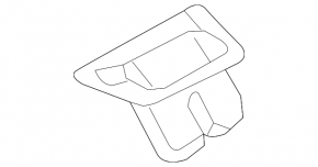 Audi Q5 80A 18-24 black trunk lock trim