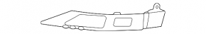 Lower plastic fog light cover, left, Lexus GX550 24-26