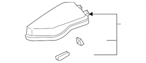 Upper cover of the fuse box under the hood left Toyota Rav4 19- hybrid
