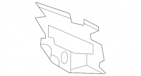 Right license plate bracket for Audi A4 B9 20-25