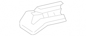 Driver's seat runner trim front right Mercedes CLA 14-19 black, scratches