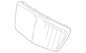 Radiator grill grill Mercedes W211 rest