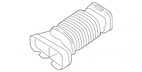 Air intake right Mercedes GLS-class X166 15-19 3.0, front part