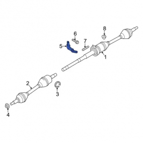 Front right axle shaft bracket for Ford Explorer 16-19 3.5