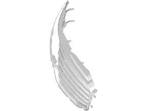 Right radiator grille for Lincoln MKZ 13-16 chrome