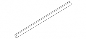 Molding door-glass central front left Mazda6 09-13
