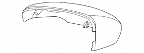 Right side mirror cover for Ford Escape MK4 20-22 under the turn signal