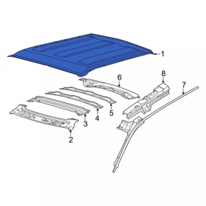 Metal roof Ford Bronco Sport 21-25 under the hatch