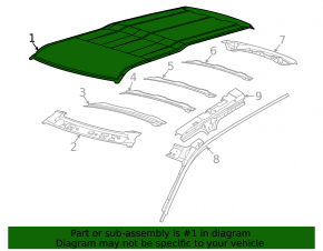 Metal roof Ford Bronco Sport 21-25 under the hatch