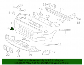 Jaguar XF 16-20 front bumper tow hook cap