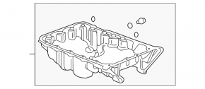 Oil pan Acura TLX 15-19 3.5