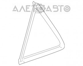 Door glass triangle rear right Mercedes W164 ML