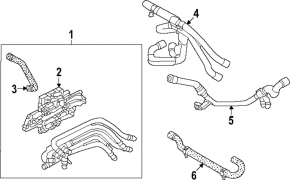 Cooling pipe Volkswagen ID.4 21-23