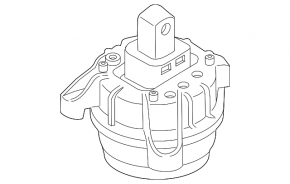 Right engine mount BMW 5 F10 11-16 3.0, 3.0T RWD