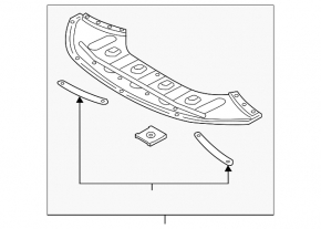 Front bumper protection Hyundai Sonata 18-19 hybrid