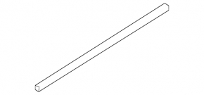 Upper rear right door molding Volvo XC60 18-23 chrome