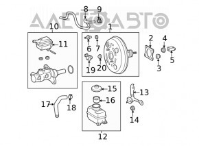 Lexus RX350 16-22 Master Brake Cylinder with Reservoir
