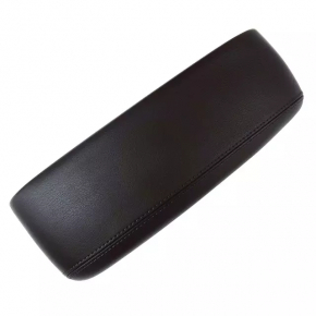 Center console armrest with cup holders for Audi Q7 4L 15, black leather, peeling finish