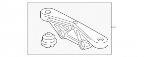 Rear axle mount Toyota Sienna 11-20 rear