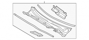 Windscreen wiper grille plastic Toyota Rav4 13-18