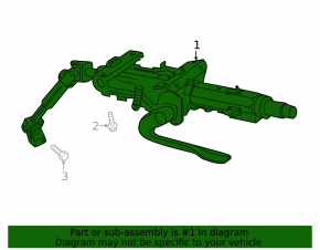 VW Jetta 19-24 steering column with universal joint