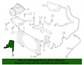 Radiator deflector right Subaru Outback 20-