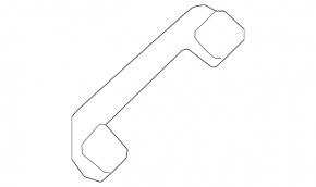 Ceiling handle rear left Nissan Murano z52 19- gray