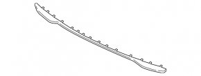 Front bumper central lip trim VW Touareg 15-17