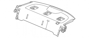 Rear shelf Honda Civic XI FE/FL 22-26 4d black