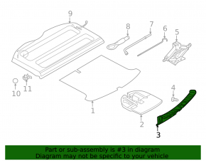 Nissan Kicks 18-25 trunk opening trim
