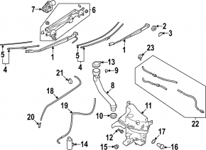 Subaru WRX 22-26 Windscreen Washer Reservoir