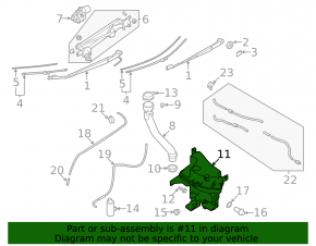 Subaru WRX 22-26 Windscreen Washer Reservoir