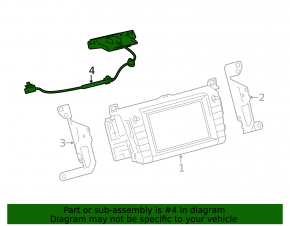 GPS Antenna Toyota Rav4 13-18