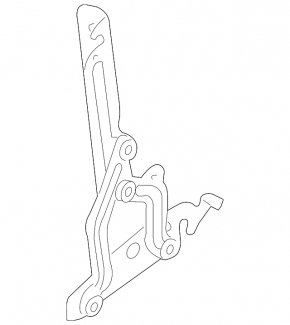 Hood hinge left Ford Fiesta 11-19