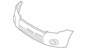 Front bare bumper Ford Escape 08-12