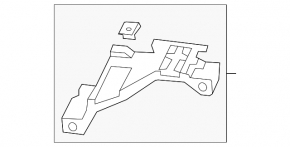 Left headlight mounting bracket Audi Q5 8R 09-12 prerest SIGNEDA